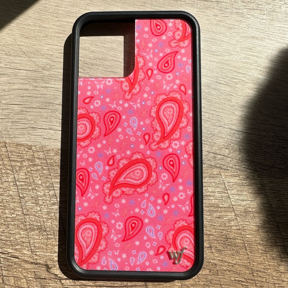 Wildflower iPhone 12 Pro Max Case (pink paisy)